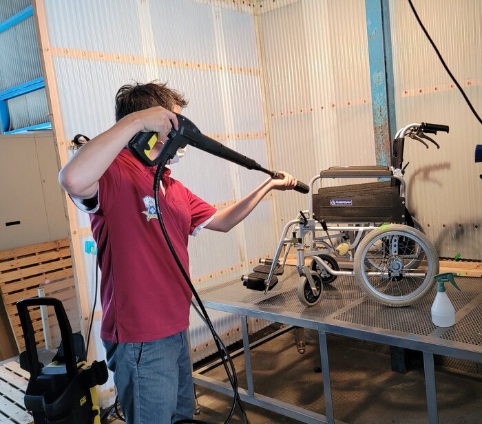 福祉用具　洗浄　メンテナンス　消毒　光触媒コーティング