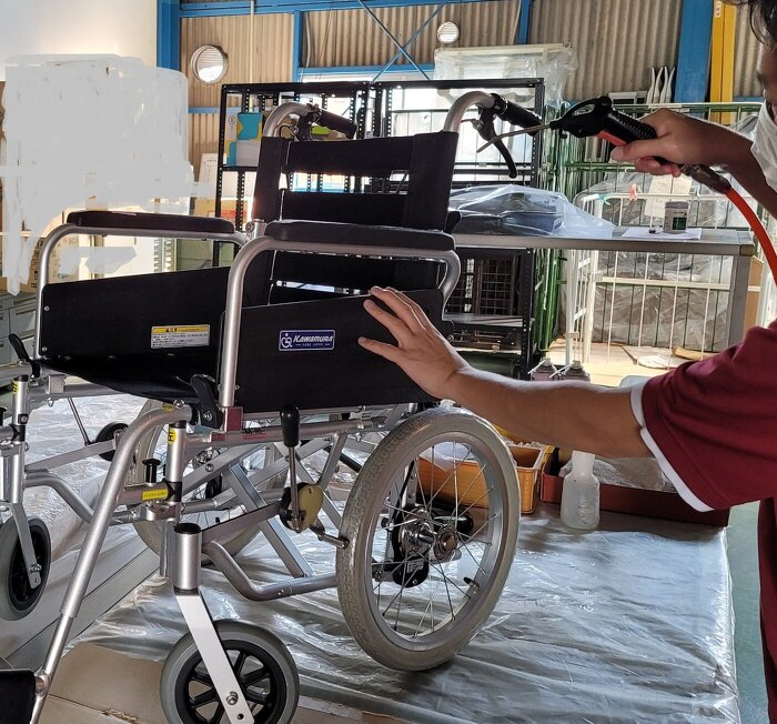 福祉用具　洗浄　メンテナンス　消毒　光触媒コーティング