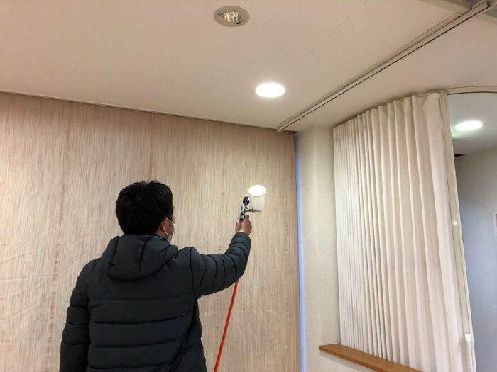 デイサービス静養室の光触媒コーティング