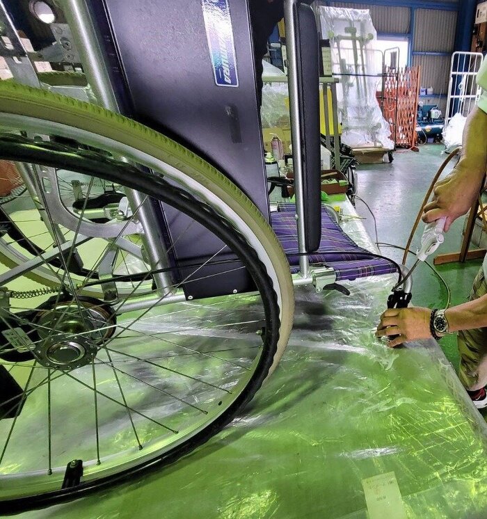 福祉用具　洗浄　メンテナンス　消毒　光触媒コーティング